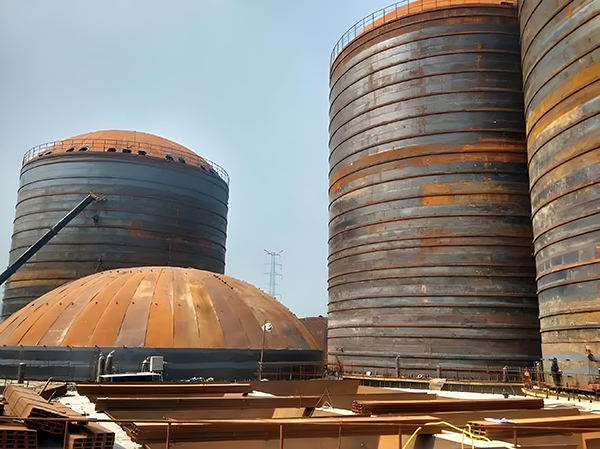 铁东焦粉钢板仓